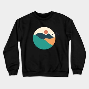 mountains scenery Crewneck Sweatshirt